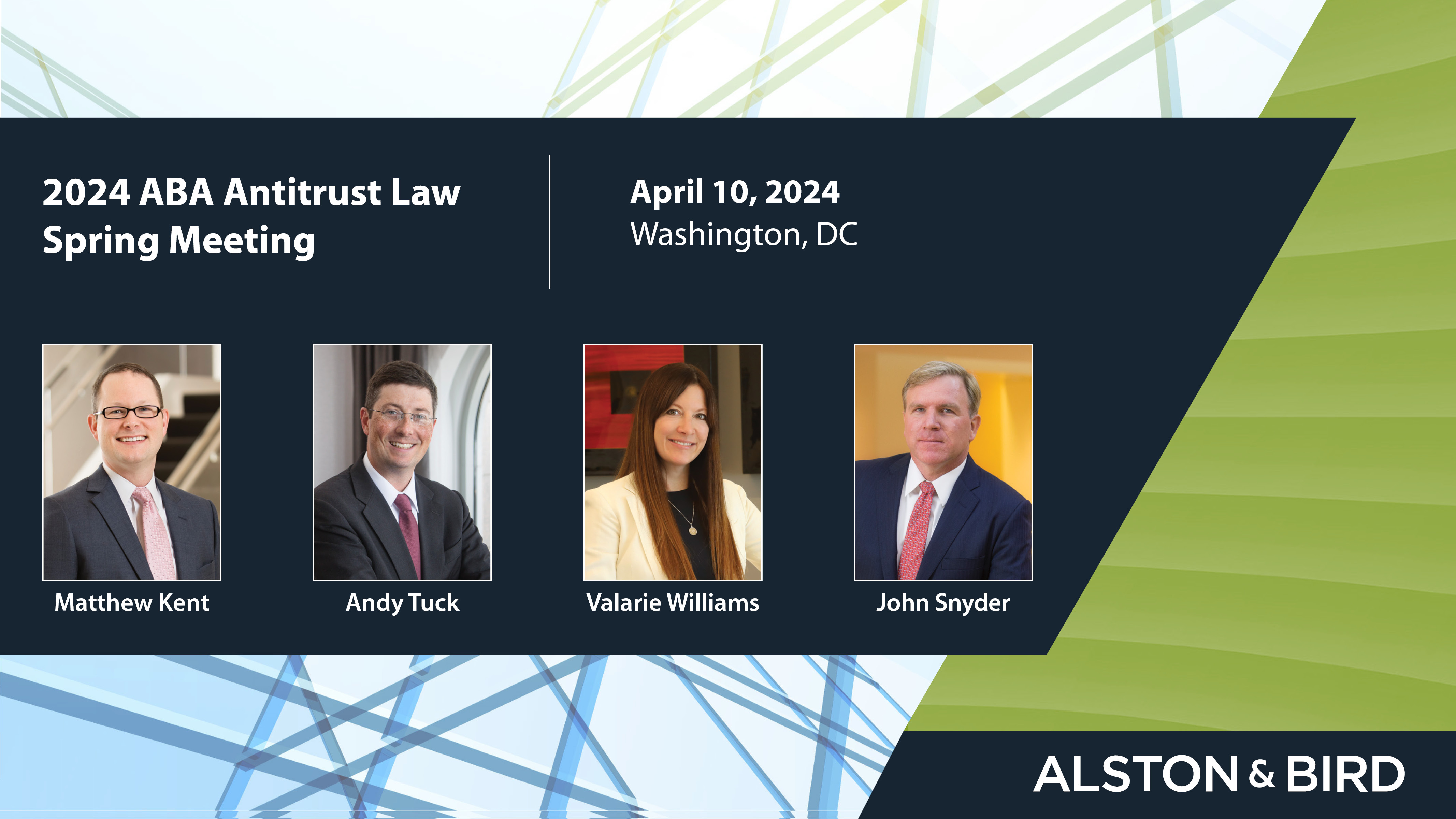 2024 ABA Antitrust Law Spring Meeting | News & Insights | Alston & Bird